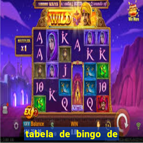 tabela de bingo de 1 a 100